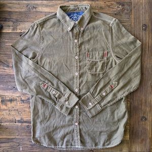 True Religion Button Up with Contrast Stitching